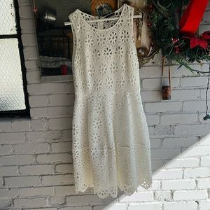 Tommy Hilfiger white eyelet dress size 10 worn only once.